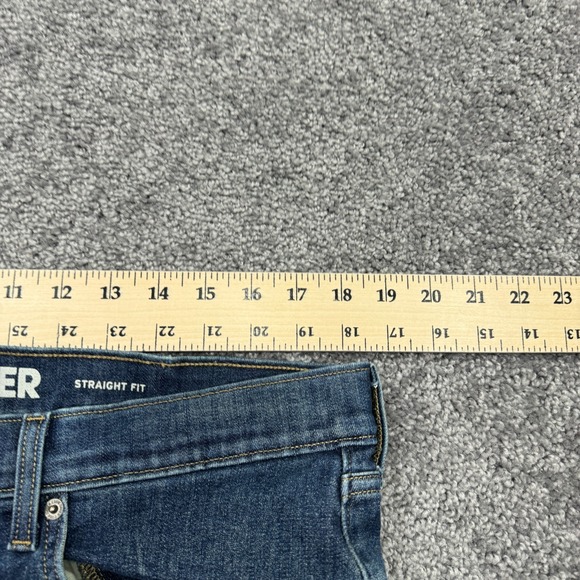 Eddie Bauer Jeans Mens 36x34 Blue Straight Fit Stretch Medium Wash Denim Work - Picture 3 of 8